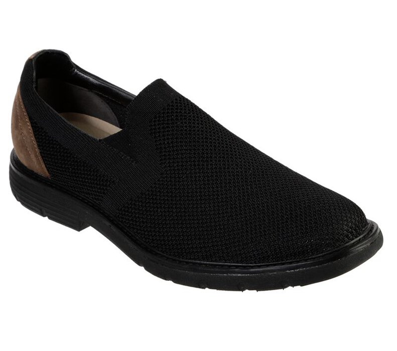 Skechers Lite Lugg - Woods - Mens Slip On Shoes Black [AU-KX3795]